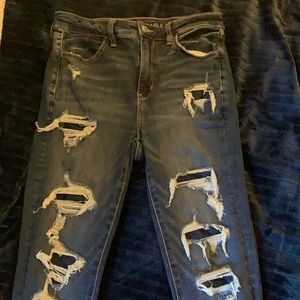 American eagle super high waisted jeggings